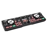 Numark DJ2GO2 Touch – Mini DJ Controller für unterwegs - 2-Deck USB DJ Pult mit Audio Interface...