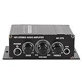 Stereo-Verstärker 12 V, Auto-Stereo-Audio-Verstärker, Auto-Audio-Subwoofer-Verstärker, Tragbarer...