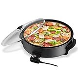 Scheffler Elektrische pfanne elektrisch Pizzapfanne 41cm Elektropfanne mit...