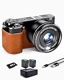 SWE Digitalkamera 4K 64MP Digital Fotokamera mit 12X Optischer Zoom und WLAN, Autofokus Digitale...