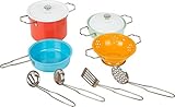 Small Foot Kochgeschirr-Set mit Zubehör aus Metall, für die Spielküche, Rollenspielzeug für...