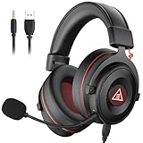 EKSA Gaming Headset, 7.1 Surround Sound PC Headset mit Noise Cancelling Mikrofon, USB & 3,5 mm...