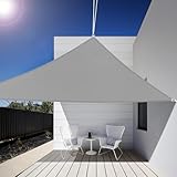 Sonnensegel Dreieckig, 3x3x3m, Sonnenschutz Wasserdicht Windschutz UV Schutz 99% Sunsegel mit Ösen...