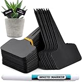 Orrdiffi 100Stk Plastik pflanzschilder für draussen wetterfest 6 * 10cm,Kunststoff Stecketiketten...