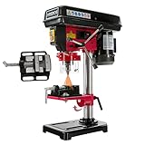 Arebos Tischbohrmaschine | Säulenbohrmaschine | mit integriertem Positionslaser | 500 W | inkl. 13...