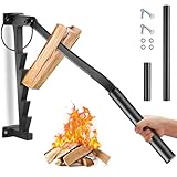Ricyea Holzspalter Manuell Wandhalterung Brennholzspalter für Weichhölzern Anzündspalter...