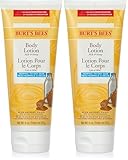 Burt's Bees Natürlich Bodylotion, mit Milch und Honig, Pflegelotion mit Vitamin E, 2er Pack x 170 g