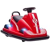 AIYAPLAY 6V Kinder Autoscooter Kinder Elektroauto mit 2 Motor, 360° drehbar Elektrisch Bumper Car...