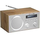 KLIM DAB Plus Radio mit Bluetooth | Digital Radio DAB, DAB+ und FM mit Holzgehäuse | Funktioniert...