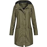 Generisch Regenjacken Für Damen Wasserdicht Übergangsjacke Windjacke Regenjacken Fahrrad...