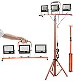 ETOOLAB Baustrahler LED mit Stativ | Baustrahler Led | 30000LM | 225W（ 3x 75W) |...