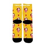 Generisch Socken Personalisiert Foto Bedruckte Freizeitstrümpfe für Erwachsene Geschenkidee zum...