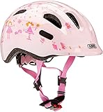 ABUS Kinderhelm Smiley 2.0 - Robuster Fahrradhelm für Mädchen und Jungs - Rosa mit...