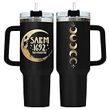 34HD Hexengeschenke für Weihnachten, Halloween, 1,2 l, Hexen-Becher mit Griff und Strohhalm,...