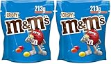 M&M'S Crispy, Schokolinsen mit Knusperkern, Schokolade, 1 Packung (1 x 213g) (Packung mit 2)