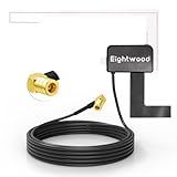 Eightwood Aktive DAB Antenne DAB+ Autoantenne SMB Adapter DAB Digitales Autoradio Antenne...