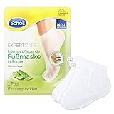 Scholl EXPERTCARE intensiv pflegende Fußmaske mit Aloe Vera – Feuchtigkeitsspendende Pflege – 1...