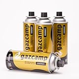 Gazcamp EXGAS, Gaskartusche, Gaskartuschen, Butan, MSF-1a Bajonett Ventil, 227g, Gaskocher,...