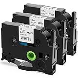 Upwinning TZe-231 12mm Kompatibel mit Brother P-touch Bänder 12mm Weiß TZ Tape 12 mm 0.47 TZe231...