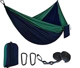 EDWINENE Outdoor Hängematte Camping Hängematten Reisehängematte 270x140 cm, ultraleichte tragbare...