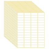 1680 Stück weiße Aufkleber 38x13 mm Blanko Etiketten selbstklebende Namensetiketten Klebeetiketten...