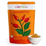 Lebepur BIO Hagebuttenpulver 1kg | aus biologischer Landwirtschaft | Rohkostqualität | 100%...