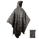BALIGO 3-in-1 Mehrzweck Regenponcho Lang Wasserdicht Herren & Damen, Leicht, Schnell Trocknend,...