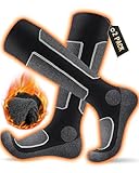 HIYATO Skisocken aus Merinowolle 2 Paar, Warme Thermosocken, Dicke Wintersocken für Skifahren...