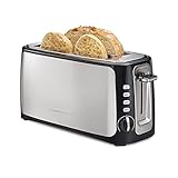 Hamilton Beach 4 Scheiben Toaster mit Langschlitzen, Sure-Toast-Technologie, Bagel &...