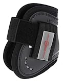Covalliero 3211618 Streichkappen Tecair Paarweise Schwarz, Cob