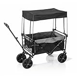 EASYmaxx Bollerwagen | Bis 80 kg Tragkraft | Faltbar | Modernes Design | Robuster Nylonbezug |...