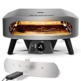 cozze 17' Großer Pizzaofen Gas Outdoor (50mbar) - Pizza Backofen mit Regulator für Familienpizzen...