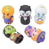 ViaGasaFamido 5pcs Cartoon Modellieren Halloween Fingerpuppen Baby Beruhigende Spielzeug Interaktive...