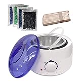 wachs haarentfernung, wachswärmer, wax warmer set, waxing maschine, wachserhitzer, 4 * 100g...