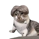 FORZENA Lustige Katzen-Cosplay-Perücke für Oma, Grau, Haustier-Perücken für Halloween,...