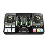 KEALBAUS Professioneller Audio-Mixer, Podcast, Mikrofon, Soundkarten-Set für Smartphone, Laptop,...