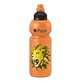 Fizzii Kinder- und Freizeittrinkflasche 600 ml (auslaufsicher bei Kohlensäure, schadstofffrei,...