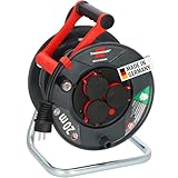 Brennenstuhl Garant V2 IP44 Kabeltrommel 20m outdoor (Made in Germany, 3 Schutzkontakt-Steckdosen,...