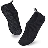 IASKDIN Hausschuhe Herren Damen Leichte Hüttenschuhe Rutschfest Unisex Haussocken Barfußschuhe...