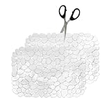 2 Stück Spülbeckeneinlage aus PVC 40x30 cm, Anti-Rutsch Spülbeckenmatte Zuschneidbar, Schutzmatte...