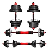 CCLIFE Hanteln Set 2er Kurzhanteln Langhanteln verstellbar 40kg Hantelset professionell Dumbbell mit...