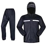 DIGJOBK Regenponcho Wasserdichter Regenmantel Anzüge Outdoor Regen Gear Motorrad Radfahren...