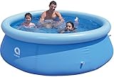 Avenli Pool 244 x 63 cm Family Prompt Set Pool Aufstellpool ohne Pumpe Pool-Set blau Gartenpool rund...