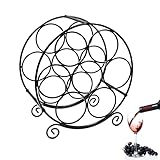 Vllold Weinflaschenhalter, Retro-Rundform, Schreibtisch-Weinhalter, für Wohnzimmer, Schrank,...