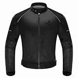 IRON JIA’S Motorradjacke Herren Abnehmbare Zertifizierte Motorradprotektoren Sommer Reiten Mesh...