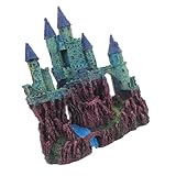 GALPADA Simulation Schloss Aquarium Dekoration Fisch Tank Ornament Resin Rockery Landschaft für...