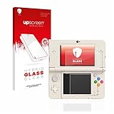 upscreen Schutzglas für Nintendo New 3DS Schutzfolie, Glas-Folie [Klar, 9H Panzerschutz,...