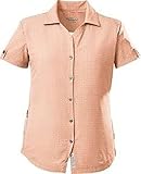 killtec Damen Funktionsbluse KOS 77 WMN WVN SHRT, hellapricot, 34, 39131-000