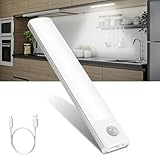 Vicloon Schrankbeleuchtung Bewegungsmelder, 20cm Dimmbar Schranklicht,3 Farben Schrankleuchte Led,...