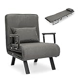 Youyijia Klappbarer Relaxsessel Schlafsofa - Multifunktionales Sofabett mit Abnehmbarem Kissenbezug...